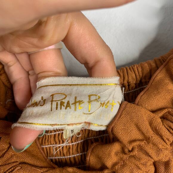 Jen's Pirate Booty Reality Bites Crop Top Sunburn Linen - Picture 6 of 9